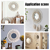 PANDAHALL ELITE 2 Sets 2 Styles Cotton Mini Wall Mirror with Macrame Fringe HJEW-PH0001-39-3