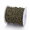 Brass Flat Oval Cable Chains CHC018Y-AB-4