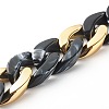 Acrylic & CCB Plastic Curb Chain Phone Case Chain HJEW-JM00485-05-2