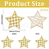 20Pcs Polyester Clothing Patches DIY-CY0002-35C-2