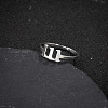 Number 201 Stainless Steel Adjustable Cuff Rings FS-WG22891-02-1