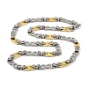 201 Stainless Steel 8 Shaped Links Chain Necklace NJEW-F22-39M-GP-1