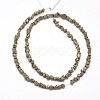 Natural Pyrite Nuggets Beads Strands X-G-I125-84-2