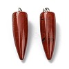 Natural Red Jasper Pointed Pendants G-D040-01P-B03-2