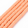 Handmade Polymer Clay Bead Strands X-CLAY-T002-6mm-46-1