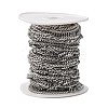Tarnish Resistant Men's Jewelry Making 304 Stainless Steel Double Link Curb Chains CHS-A003C-1.2mm-3