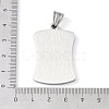 304 Stainless Steel Pendants STAS-O008-01F-3