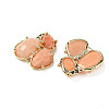 Natural Topaz Jade Links connectors G-E526-28R-2