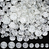 450Pcs 4 Styles Spray Painted Crackle Glass Beads CCG-PA0001-09A-1