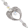 Glass Round Hanging Suncatchers HJEW-JM04608-4
