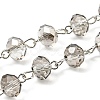 Handmade Rondelle Glass Beads Chains for Necklaces Bracelets Making AJEW-JB00120-06-2