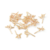 Brass Peg Bails Pendants KK-F808-03G-1