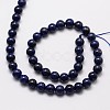 Grade A Natural Lapis Lazuli Round Bead Strands X-G-M264-13-2
