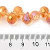 Electroplate Glass Beads Strands EGLA-D030-17M-4