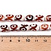 Natural Tibetan Agate 3-Eye Beads Strands G-T138-195B-5