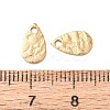 Hammered 304 Stainless Steel Pendants STAS-G385-03G-3