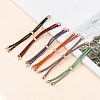 Adjustable Nylon Cord Slider Bracelet Making MAK-F026-A-RG-6