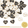 52Pcs 2 Colors Alloy Enamel Pendants Kits DIY-BM0001-46-7