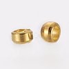 Brass Crimp Beads X-E002-G-NR-3