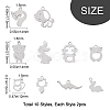 SUNNYCLUE 20Pcs 10 Styles 201 Stainless Steel Charms STAS-SC0002-81-2