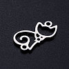 Tarnish Resistant 201 Stainless Steel Kitten Links connectors STAS-S105-JN402-1-2