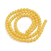 Natural Mashan Jade Round Beads Strands G-D263-4mm-XS07-2