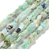 Natural Chrysocolla and Lapis Lazuli Beads Strands LS-G-P497-01C-23-1