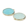Natural Flower Amazonite Pendants G-E526-10C-5