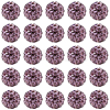 200Pcs Pave Disco Ball Beads RB-PA0001-11F-1