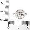 201 Stainless Steel Laser Cut Connector Charms STAS-R133-02P-07-3