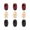 60Pcs 3 Colors Wooden Beads WOOD-CD0001-12-1