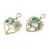 Natural Green Aventurine Pendants G-T131-97B-04-1
