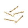 304 Stainless Steel Twisted Bar Links Connector Charms STAS-A134-01F-G-1