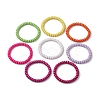 Acrylic Rondelle Beaded Stretch Bracelets Set BJEW-JB11020-02-4