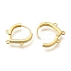Brass Stud Earring Findings KK-Q035-08G-2