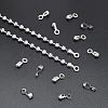 24Pcs 304 Stainless Steel Ball Chain Connectors STAS-NB0001-25-4
