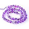 Synthetic Moonstone Beads Strands G-R375-6mm-B-3