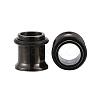 12Pcs 6 Colors 316 Surgical Stainless Steel Screw Ear Gauges Flesh Tunnels Plugs STAS-YW0001-15-3