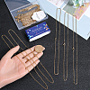 20Pcs PVD Vacuum Plating 304 Stainless Steel Cable Chain Necklaces Set STAS-SC0006-22G-3