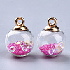 Transparent Glass Globe Pendants X-GLAA-S181-06-2