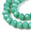 Opaque Solid Color Glass Beads Strands EGLA-A034-P8mm-D31-3