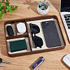 4 Grids Leather Jewelry Display Trays for Earrings Rings Bracelets AJEW-WH0816-545B-4