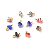 Electroplate Glass Charms PALLOY-JF00821-01-1