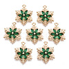 Christmas Brass Glass Pendants X-KK-R111-009-A01-1