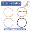 16Pcs 4 Colors Steel Wire Round Snake Chain Stretch Bracelets Set BJEW-BC0001-23-2