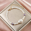 Shell Pearl Beaded Bracelets BJEW-L692-007G-4