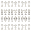 200Pcs 201 Stainless Steel Pendants STAS-SC0009-16-1