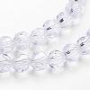 Transparent Glass Bead Strands GLAA-G013-6mm-72-3