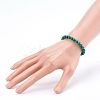 Natural Malachite Beaded Stretch Bracelets BJEW-JB05991-3