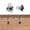 Brass Pave Cubic Zirconia Charms CU-CBABEB3-05P-01-3